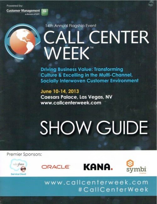 14th Annual Call Center Week Show Guide